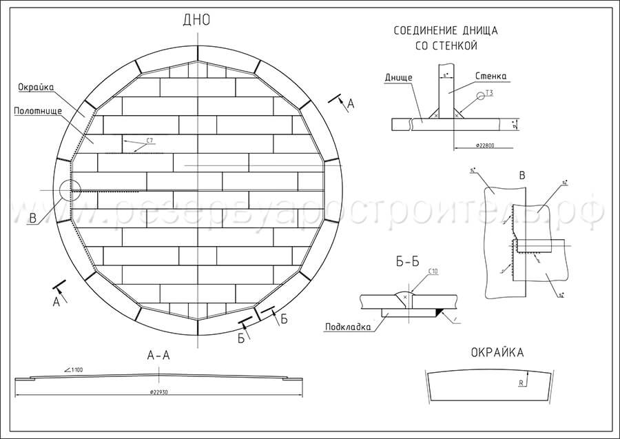 Чертеж резервуара рвс 5000